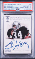 Bo Jackson PSA 10 AUTO 10 2012 Panini National Treasures NFL GREATEST SIGNATURES #/25 AUTOGRAPH