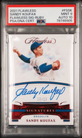 Sandy Koufax PSA 9 AUTO 10 2021 Panini FLAWLESS Signatures Ruby #/10 AUTOGRAPH