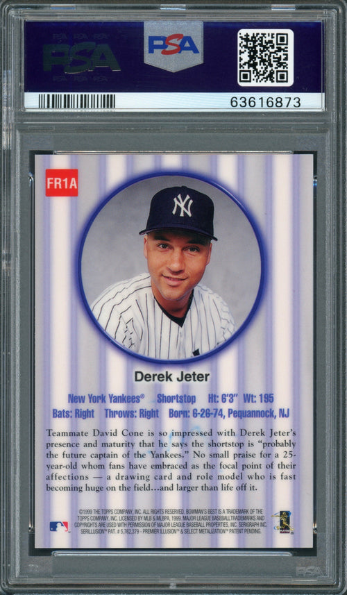 Derek Jeter PSA 9 AUTO 9 Bowman's Best 1999 Franchise Favorites Autograph