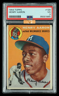 Hank Aaron 1954 Topps #128 RC Rookie PSA 3 *MBA Diamond Bronze* EYE APPEAL