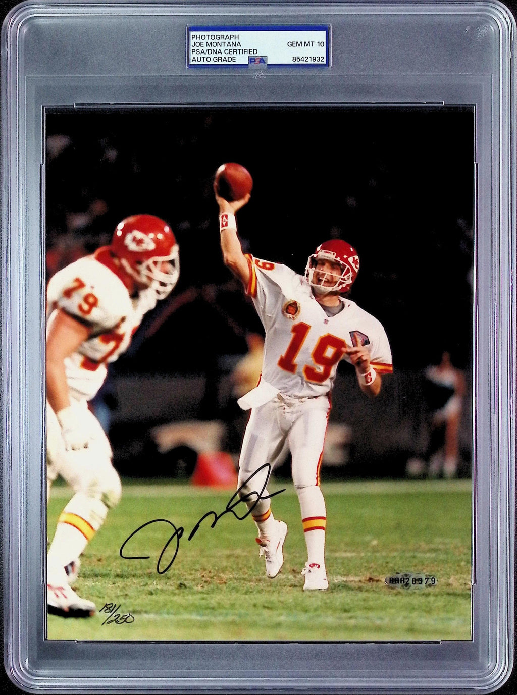 Joe Montana PSA 10 AUTO Autograph 8x10 PHOTO Signed UPPER DECK & PSA/DNA Slabbed