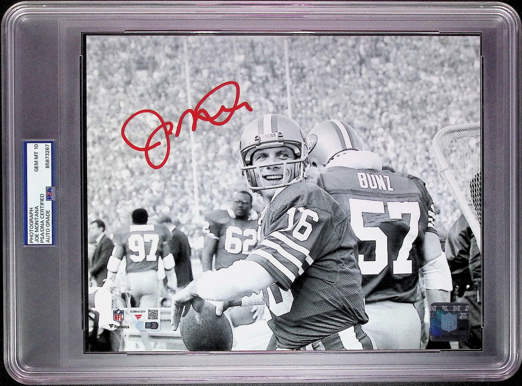 Joe Montana PSA 10 AUTO Autograph 8x10 PHOTO Signed FANATICS & PSA/DNA Slabbed