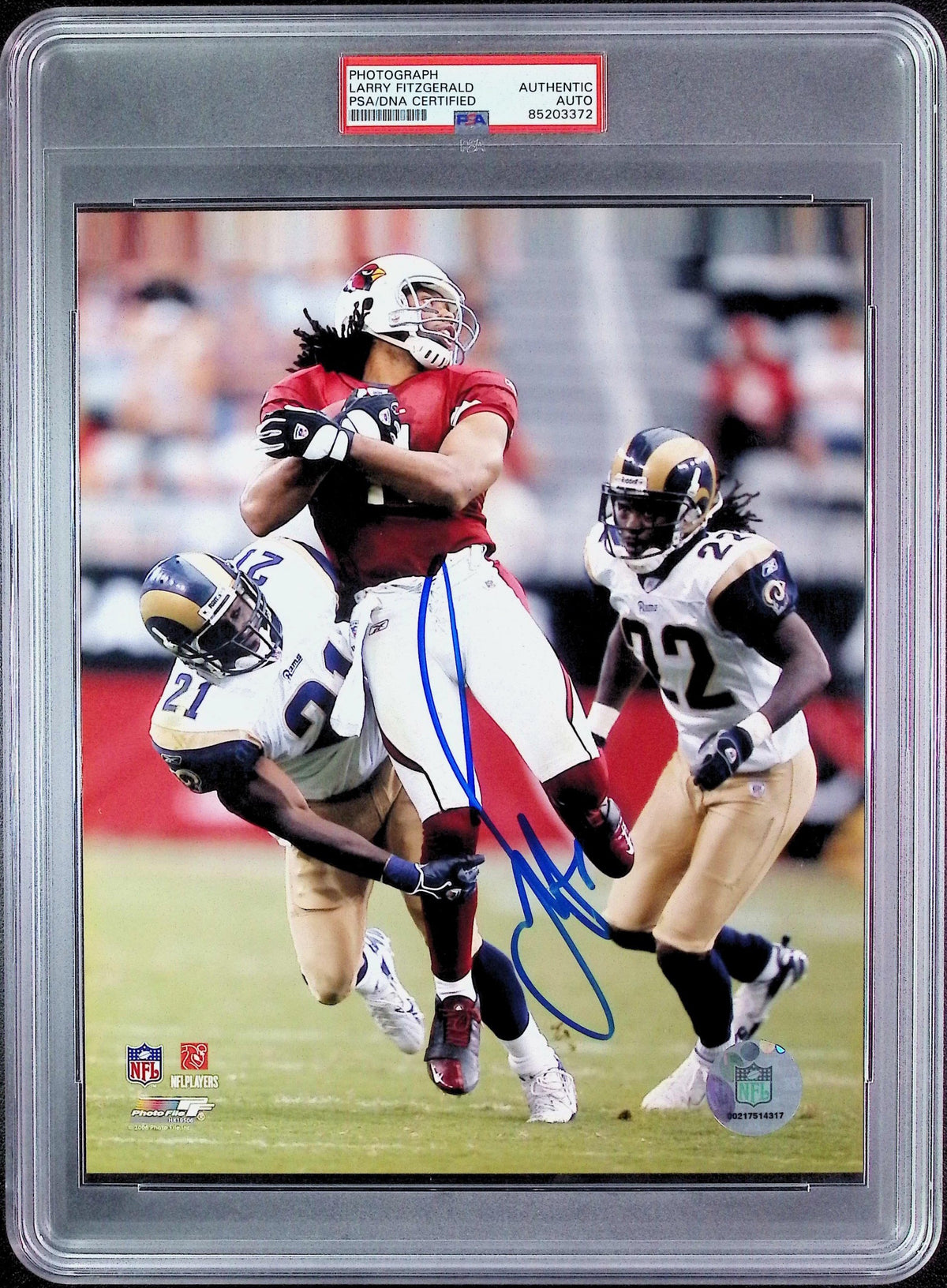 Larry Fitzgerald PSA AUTO Autograph 8x10 PHOTO Signed PSA/DNA Slabbed