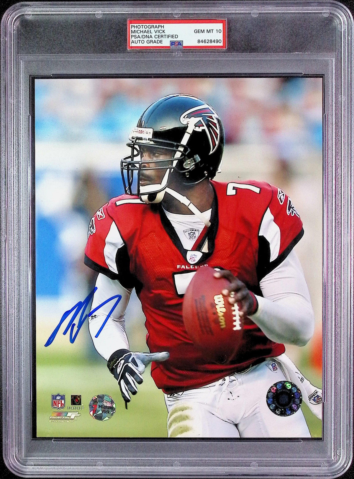 Michael Vick PSA 10 AUTO Autograph 8x10 PHOTO Signed PSA/DNA Slabbed