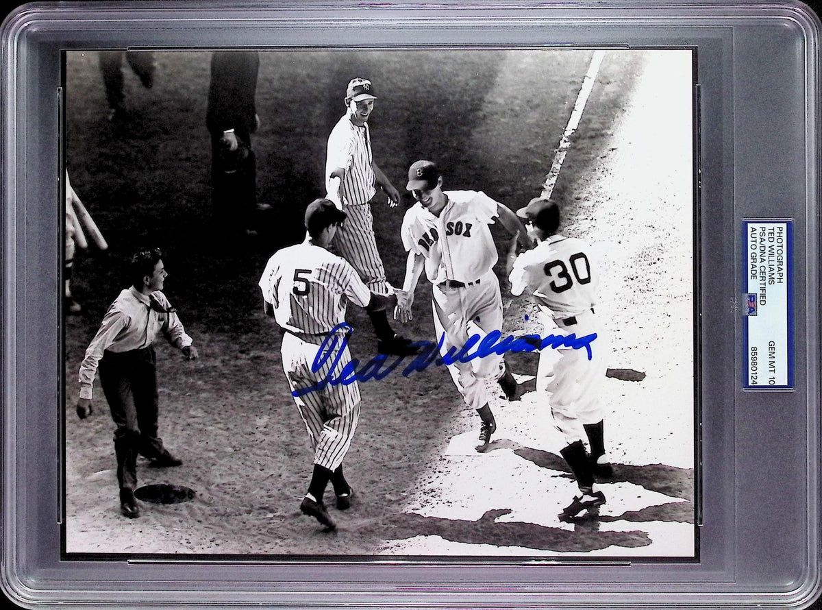 Ted Williams PSA 10 AUTO Autograph 8x10 PHOTO Signed UPPER DECK & PSA/DNA Slabbed