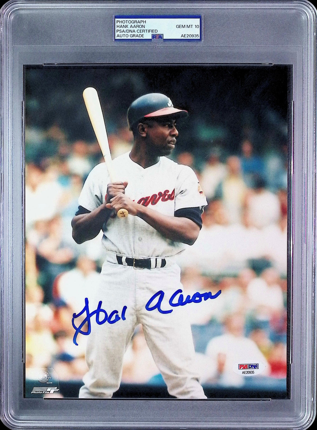 Hank Aaron PSA 10 AUTO Autograph 8x10 PHOTO Signed PSA/DNA Slabbed
