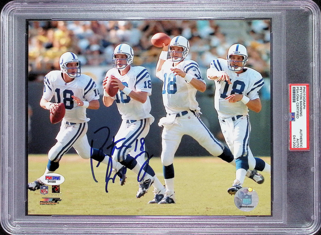 Peyton Manning PSA AUTO Autograph 8x10 PHOTO Signed PSA/DNA Slabbed