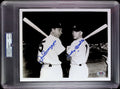 Mickey Mantle & Joe DiMaggio PSA 9.5 AUTO Dual Autograph 8x10 PHOTO Signed PSA/DNA Slabbed