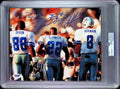 Michael Irvin &amp; Emmitt Smith &amp; Troy Aikman PSA AUTO Dual Autograph 8x10 PHOTO Signed PSA/DNA Slabbed