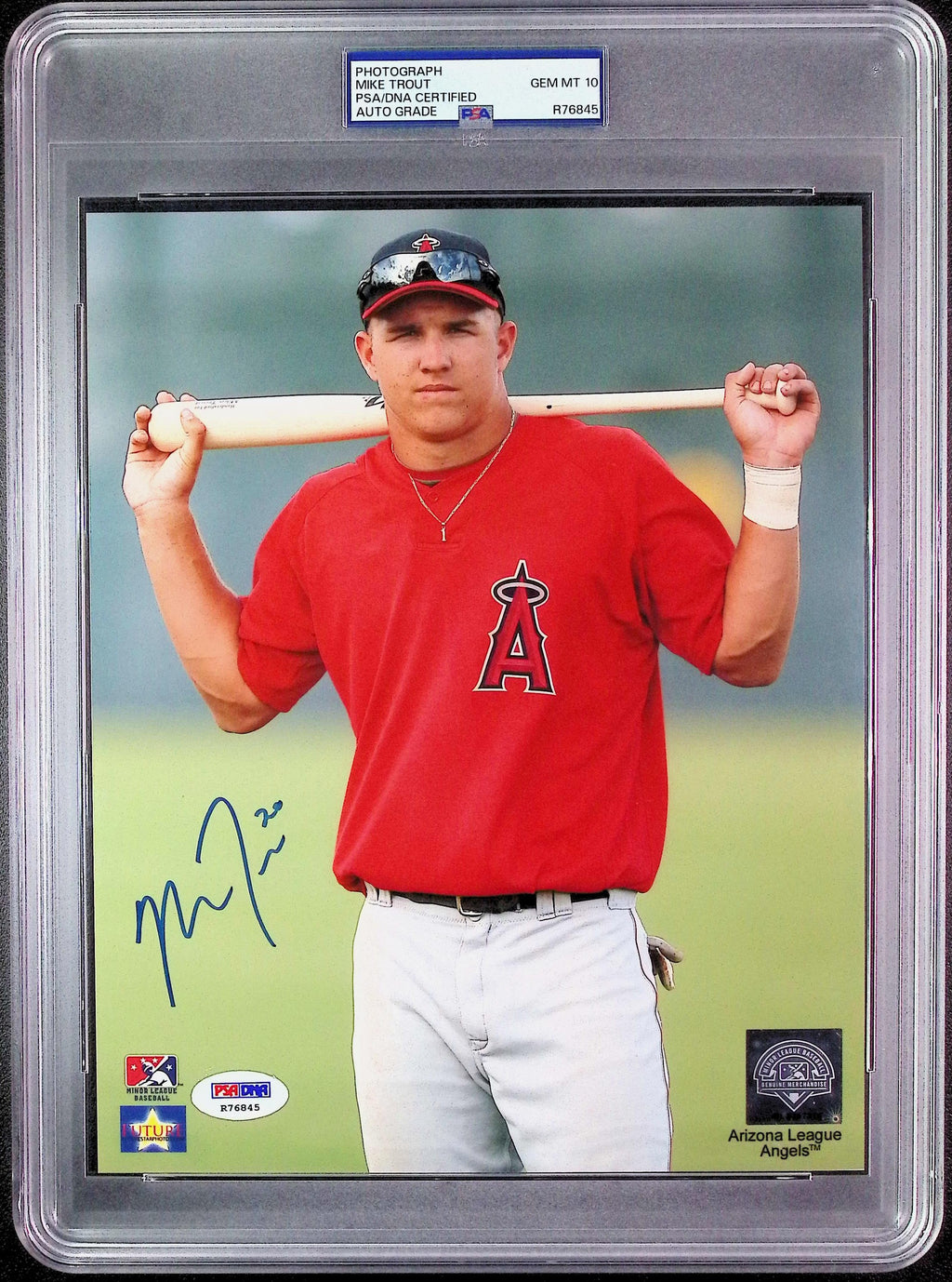 Mike Trout PSA 10 AUTO Rookie RC Autograph 8x10 PHOTO Signed PSA/DNA Slabbed ROOKIEGRAPH