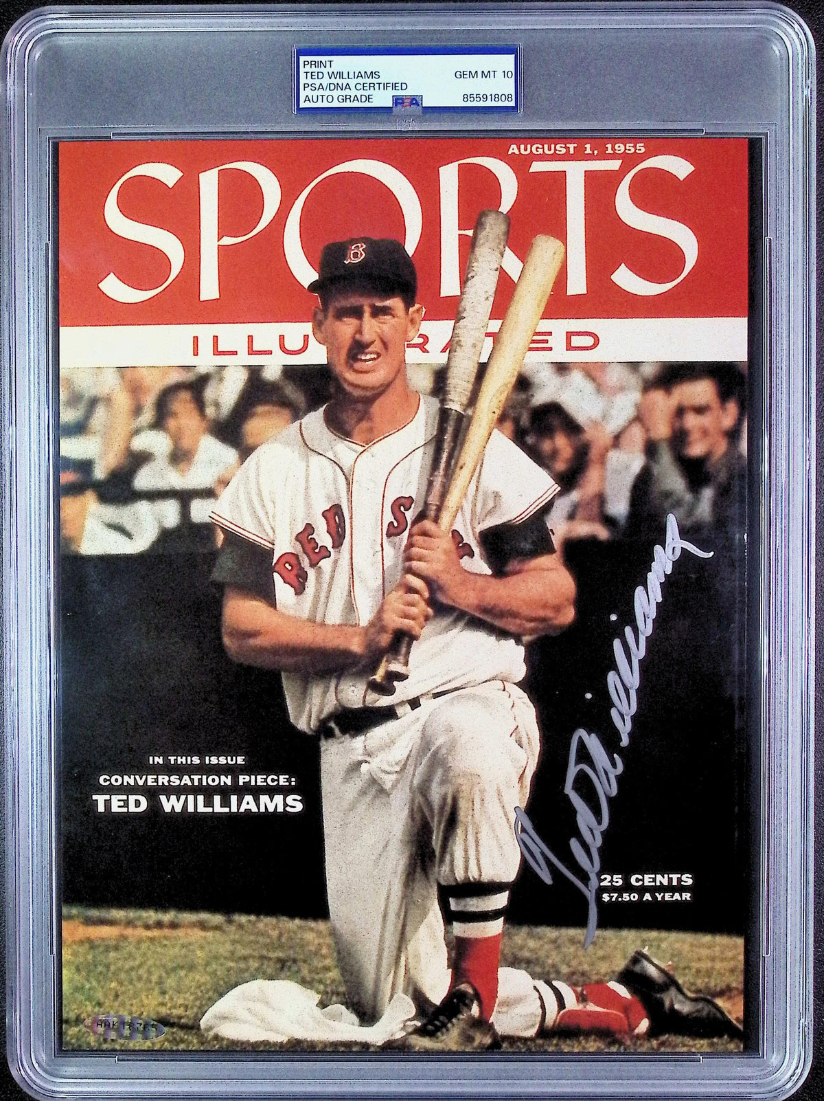 Ted Williams PSA 10 AUTO Autograph 8x10 PHOTO Signed UPPER DECK & PSA/DNA Slabbed