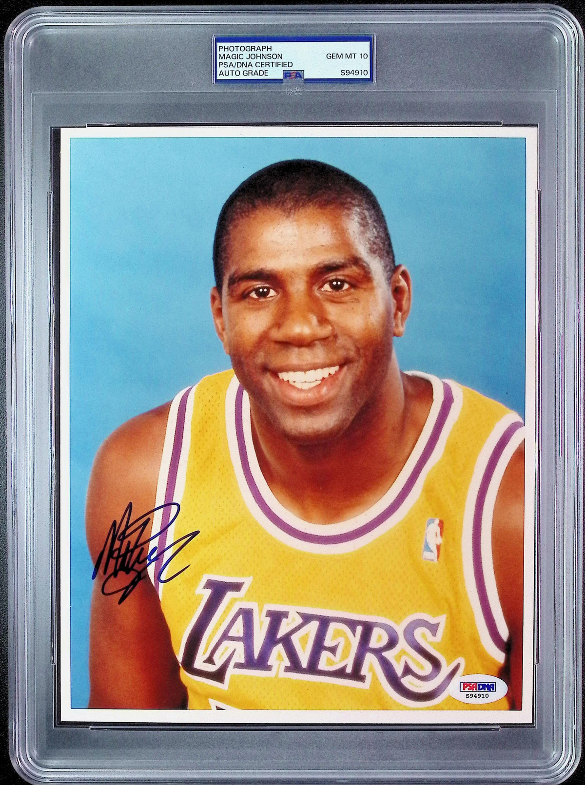 Magic Johnson PSA 10 AUTO Autograph 8x10 PHOTO Signed PSA/DNA Slabbed