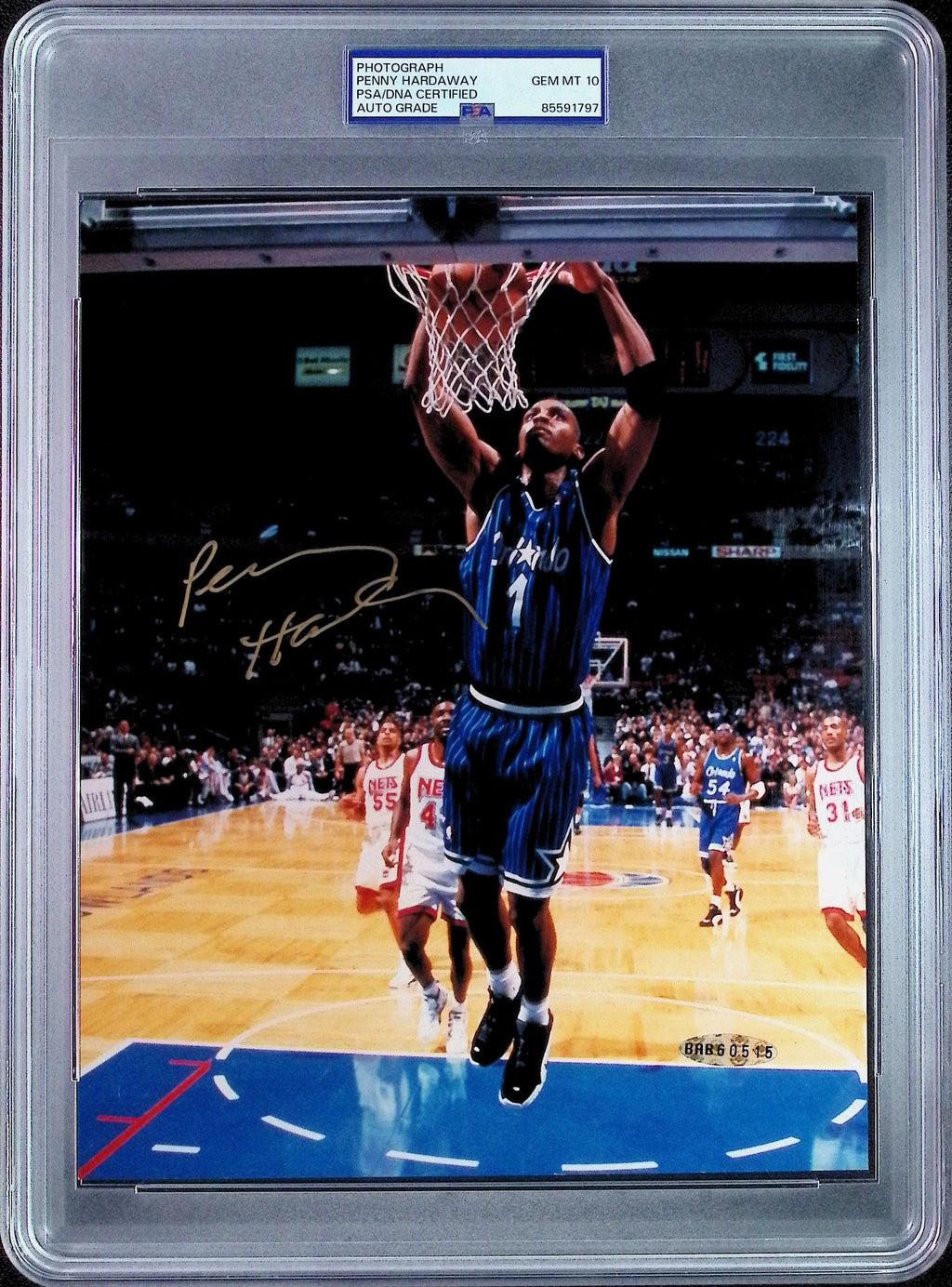 Anfernee Hardaway (Penny) PSA 10 AUTO Autograph 8x10 PHOTO Signed UPPER DECK & PSA/DNA Slabbed